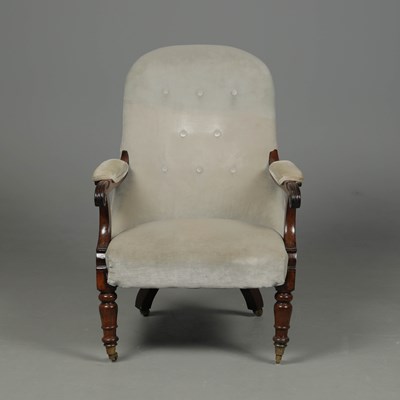 Lot 437 - VICTORIAN ARMCHAIR