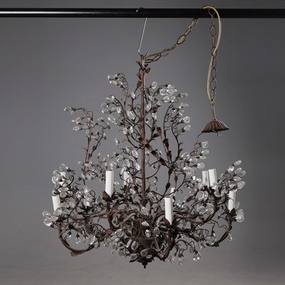 Lot 655 - METAL CHANDELIER