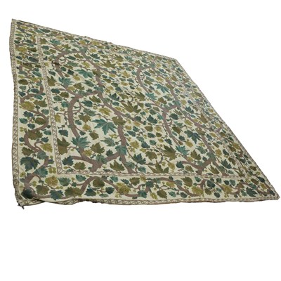 Lot 626 - KASHMIRI CHAIN STITCH TREE OF LIFE DESIGN RUG