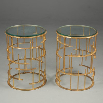 Lot 601 - ATTRIBUTED TO BAKER TIC TAC DRINK TABLES, A PAIR