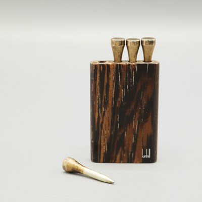 Lot 381 - AN ALFRED DUNHILL SET OF .925 SILVER GOLF TEE DECISION STRAWS.