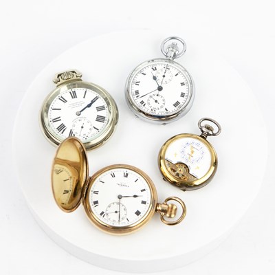 Lot 192 - FOUR POCKET WATCHES. (4)