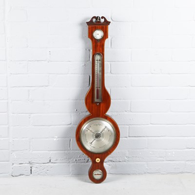 Lot 476 - THOMAS PATTRICK OF WISBEACH 19TH CENTURY BANJO BAROMETER