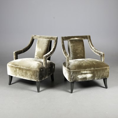 Lot 599 - MUUNA CORSET ARMCHAIRS, A PAIR