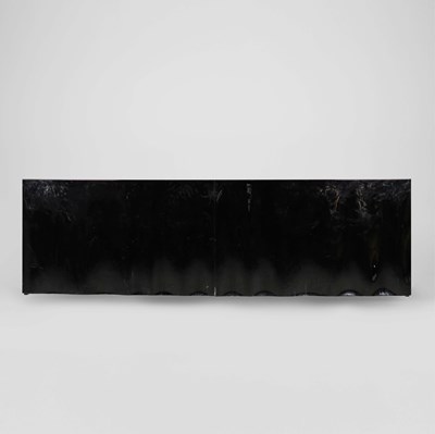 Lot 623 - BLACK LACQUERED SIDEBOARD