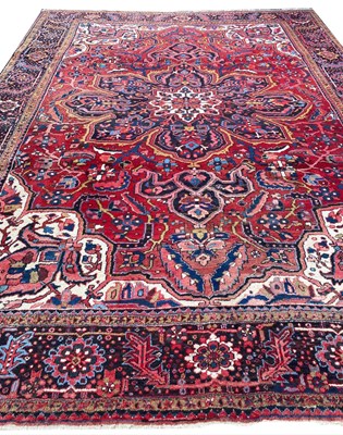 Lot 244 - ANTIQUE PERSIAN HERIZ CARPET