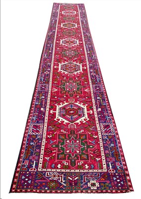 Lot 251 - ANTIQUE PERSIAN HERIZ RUNNER