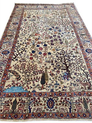 Lot 250 - HUNTING DESIGN TABRIZ CARPET
