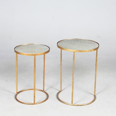 Lot 743 - NESTING TABLES, A GRADUATED PAIR