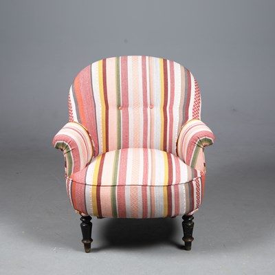Lot 347 - NAPOLEON III EBONISED BERGERE