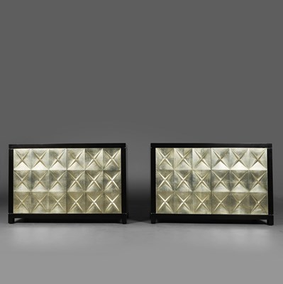 Lot 605 - ATTRIBUTED TO DECCA BOLIER ATELIER CABINETS, A PAIR