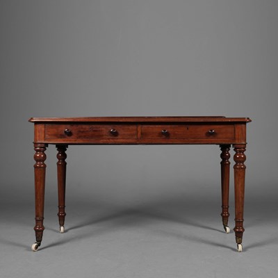 Lot 377 - VICTORIAN MAHOGANY WRITING TABLE
