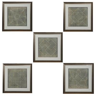 Lot 55 - GEOMETRIC PRINTS, A COLLECTION OF 6