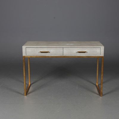 Lot 840 - FAUX SHAGREEN VANITY TABLE