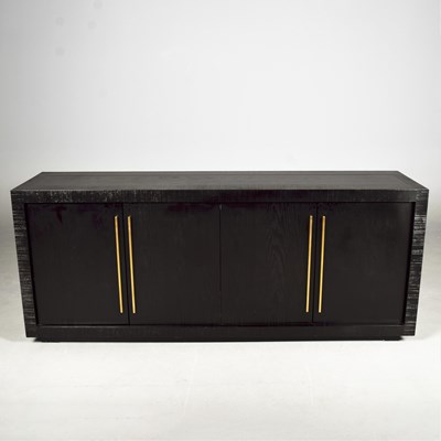 Lot 668 - SIDEBOARD, EBONISED WOOD