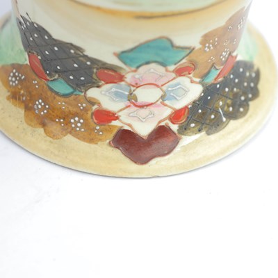 Lot 451 - PAIR OF JAPANESE PORCELAIN SATSUMA VASES (2)