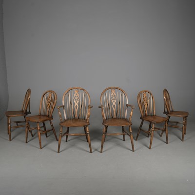 Lot 358 - SET OF SIX WINDSOR CHAIRS (6)