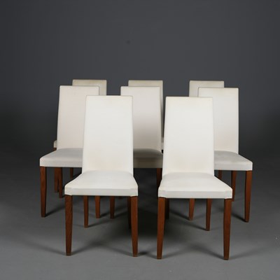 Lot 574 - ATTRIBUTED TO OKA DINING CHAIRS, A SET OF 8