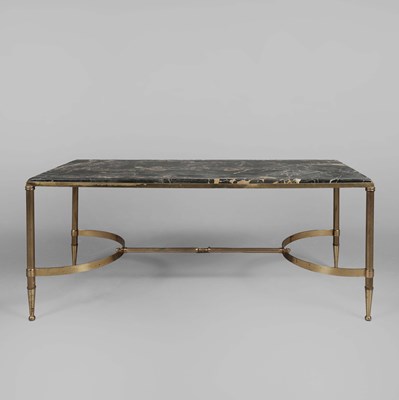 Lot 401 - BRASS COFFEE TABLE