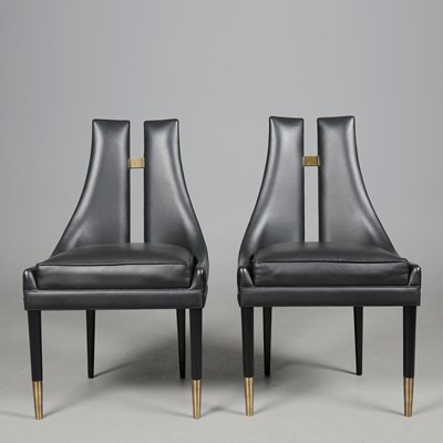 Lot 556 - ARTERIORS CROWLEY DINING CHAIR, A PAIR.
