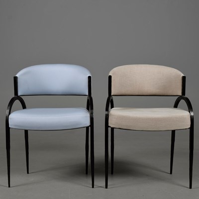 Lot 613 - ARTERIORS BAHATI CHAIRS, 2 IN DIFFERING FINISHES.