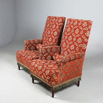 Lot 570 - PAIR OF ARMCHAIRS (2).