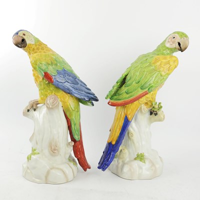 Lot 144 - CERAMIC PARROTS (2).