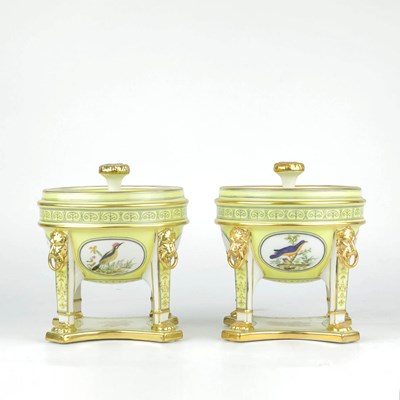Lot 671 - FRENCH EMPIRE STYLE GLACIERES, A PAIR.