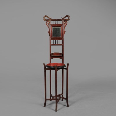 Lot 786 - 19TH CENTURY CHINESE LACQUERED WASHSTAND.