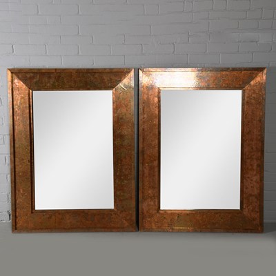 Lot 722 - COPPER CLAD WALL MIRRORS (2).