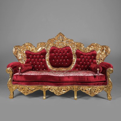 Lot 535 - BAROQUE STYLE SOFA.