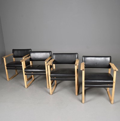 Lot 522 - JULIAN CHICHESTER BORGE CARVER CHAIRS, A SET OF 4.