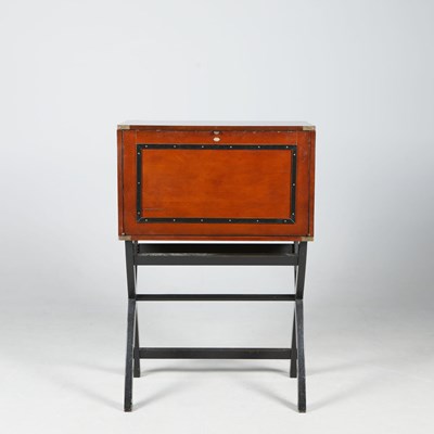 Lot 760 - AUTHENTIC MODELS CAMPAIGN STYLE CABINET ON STAND.