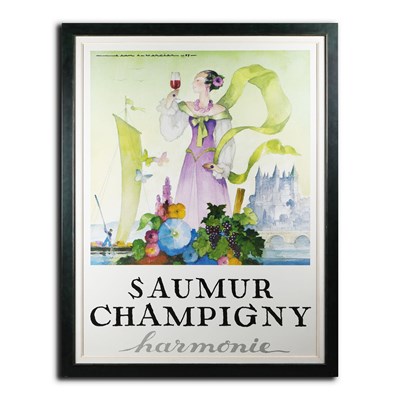 Lot 111 - JEAN A. MERCIER (1899-1995). ORIGINAL FRENCH SAMUR CHAMPIGNY WINE POSTER. (d)