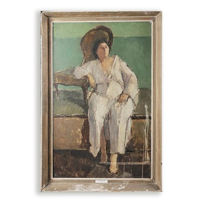 Lot 34 - SARA LUTYENS (BRITISH 1929-1976). MODEL RESTING.