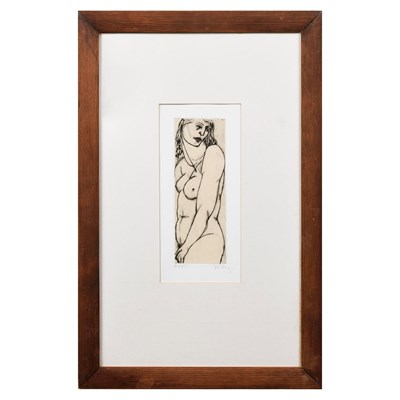 Lot 94 - RICHARD PALING (GERMAN 1901 - 1955). NUDE.