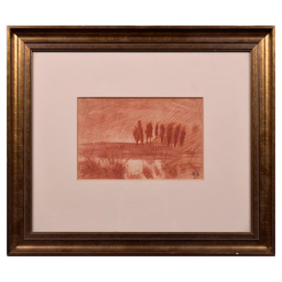 Lot 92 - AFTER AUGUSTE RODIN (1840-1917). PAYSAGE DE BELGIQUE.