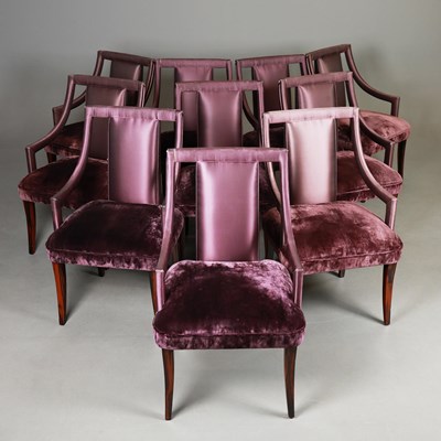 Lot 684 - MUNNA CORET CHAIRS, A SET OF 10.