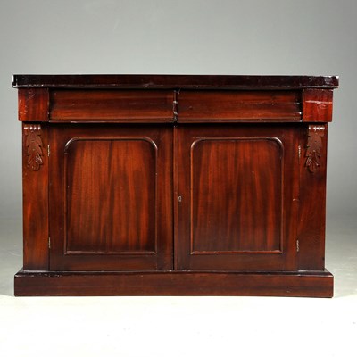 Lot 749 - VICTORIAN MAHOGANY CHIFFONIER.