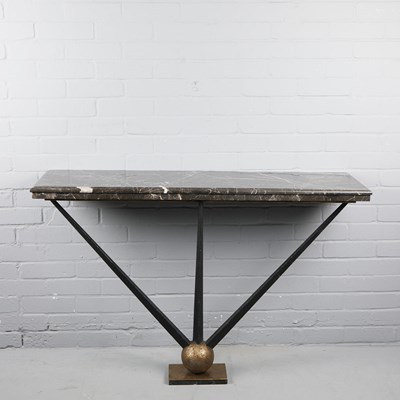 Lot 564 - CONTEMPORARY DESIGN CONSOLE TABLE.