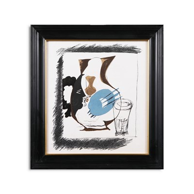 Lot 59 - GEORGES BRAQUES. VERRE ET PICHET.