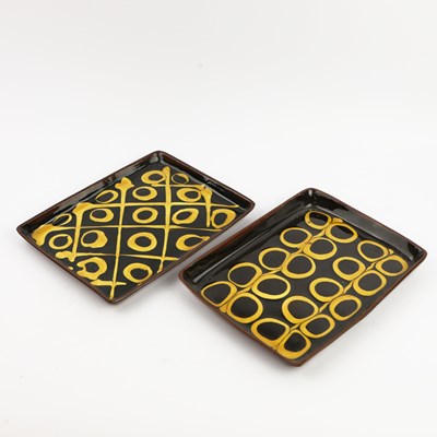 Lot 174 - 20TH CENTURY SCHOOL, SLIPWARE TRAYS