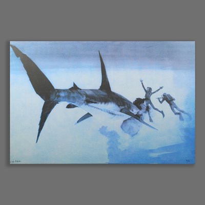 Lot 102 - STEPHEN GRIMES (1927-1988). SHARK BLUE.