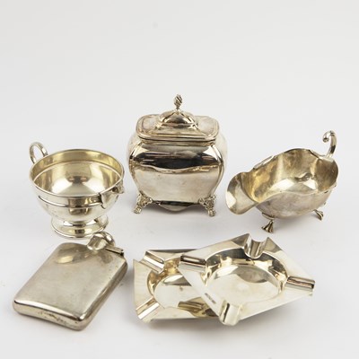 Lot 208 - A COLLECTION OF SILVER. (6)