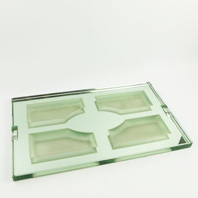 Lot 114 - JEAN LUCE (1895-1964) FRENCH ART DECO GLASS TABLE CENTER PIECE CIRCA 1930s