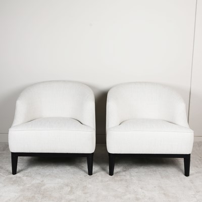 Lot 607 - ATTRIBUTED TO BESPOKE SOFA LONDON KASHMIR ARMCHAIRS, A PAIR