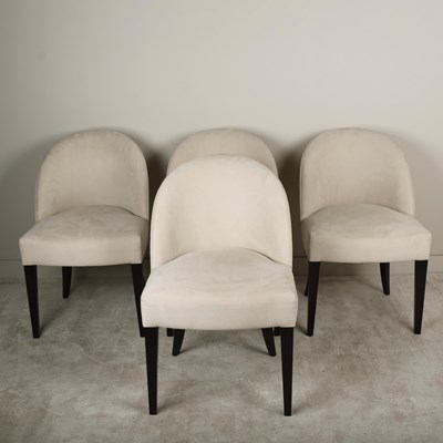 Lot 599 - THE SOFA & CHAIR COMPANY ALBERT DINING CHAIRS, A SET OF 4