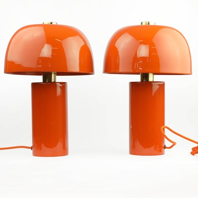 Lot 652 - 1970S ITALIAN STYLE TABLE LAMPS, A PAIR