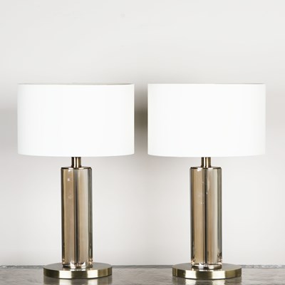 Lot 612 - R V ASTLEY TABLE LAMPS, A PAIR