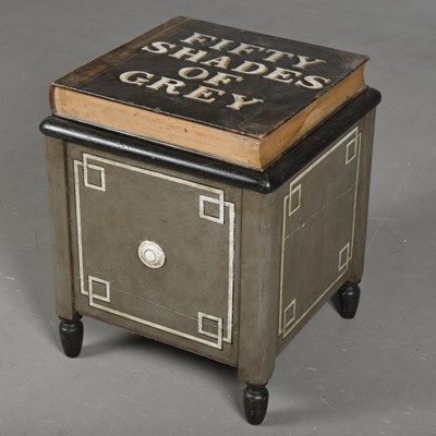 Lot 344 - 'FIFTY SHADES OF GREY' FAUX BOOK PAINTED SIDE TABLE/BOX